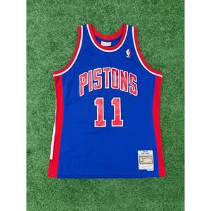 Mitchell & Ness Isiah Thomas Detroit Pistons Jersey Blue Size L